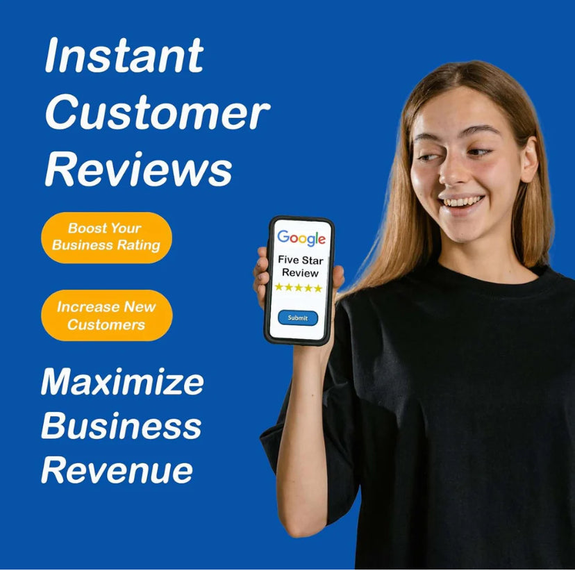 White NFC Google Review Card